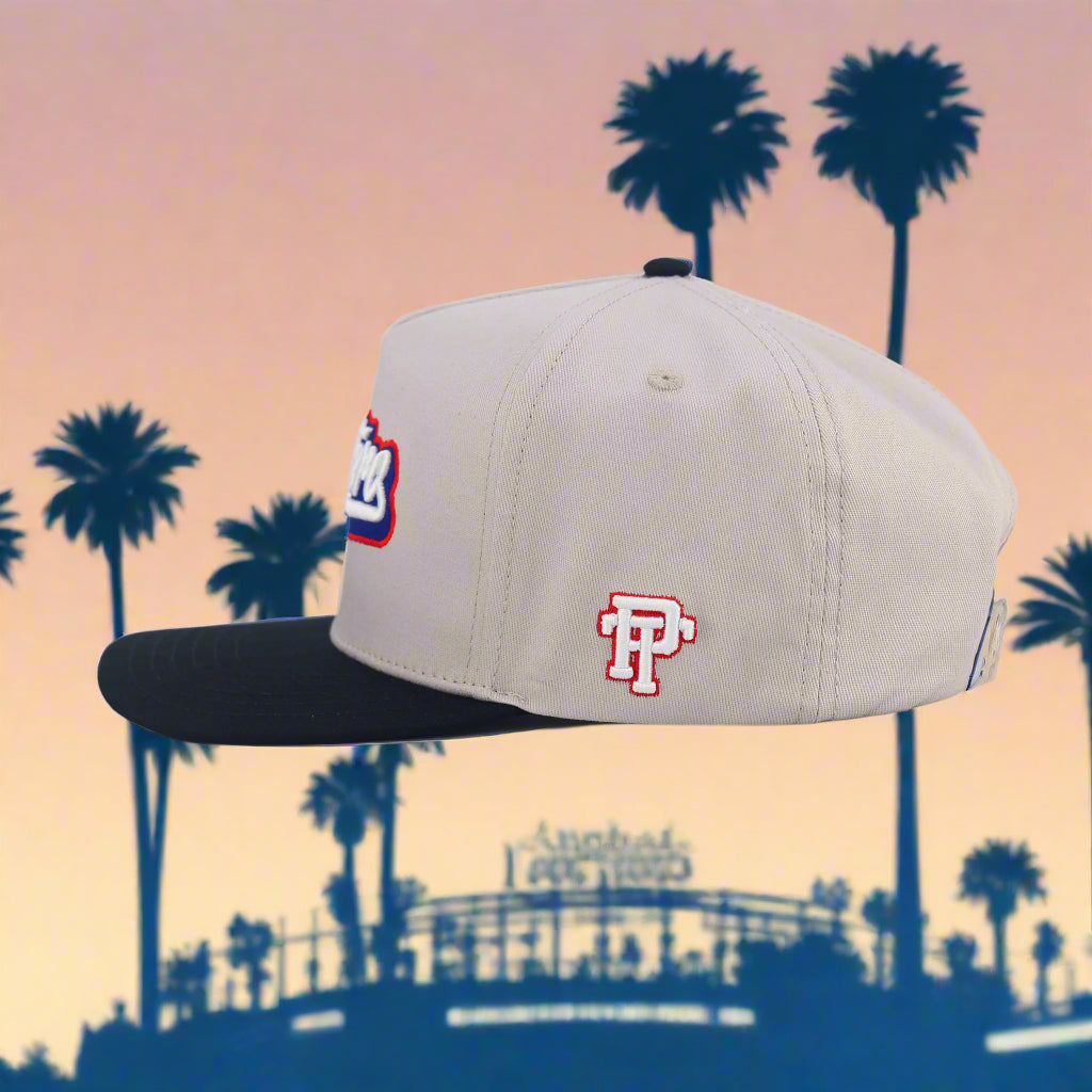 Pelotero Brand Logo- Hoy Se Juega Snapback - Grey with Black Brim