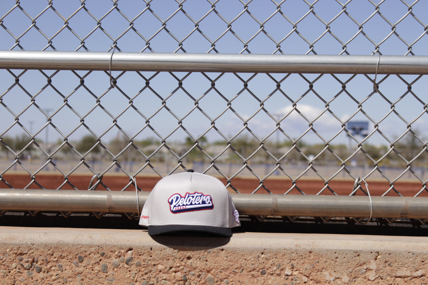 Pelotero Brand Logo- Hoy Se Juega Snapback - Grey with Black Brim