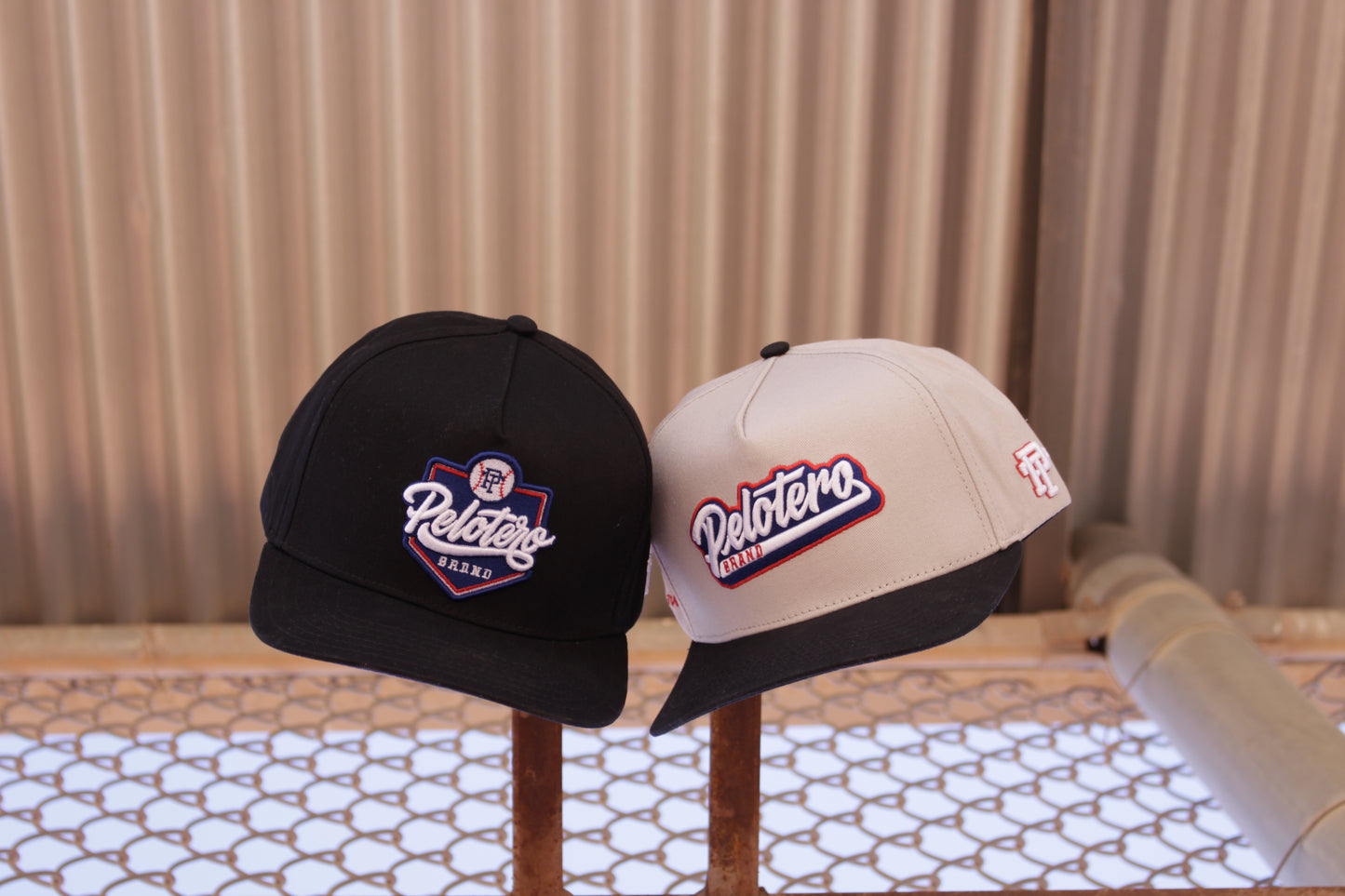 Pelotero Brand Logo- Hoy Se Juega Snapback - Grey with Black Brim