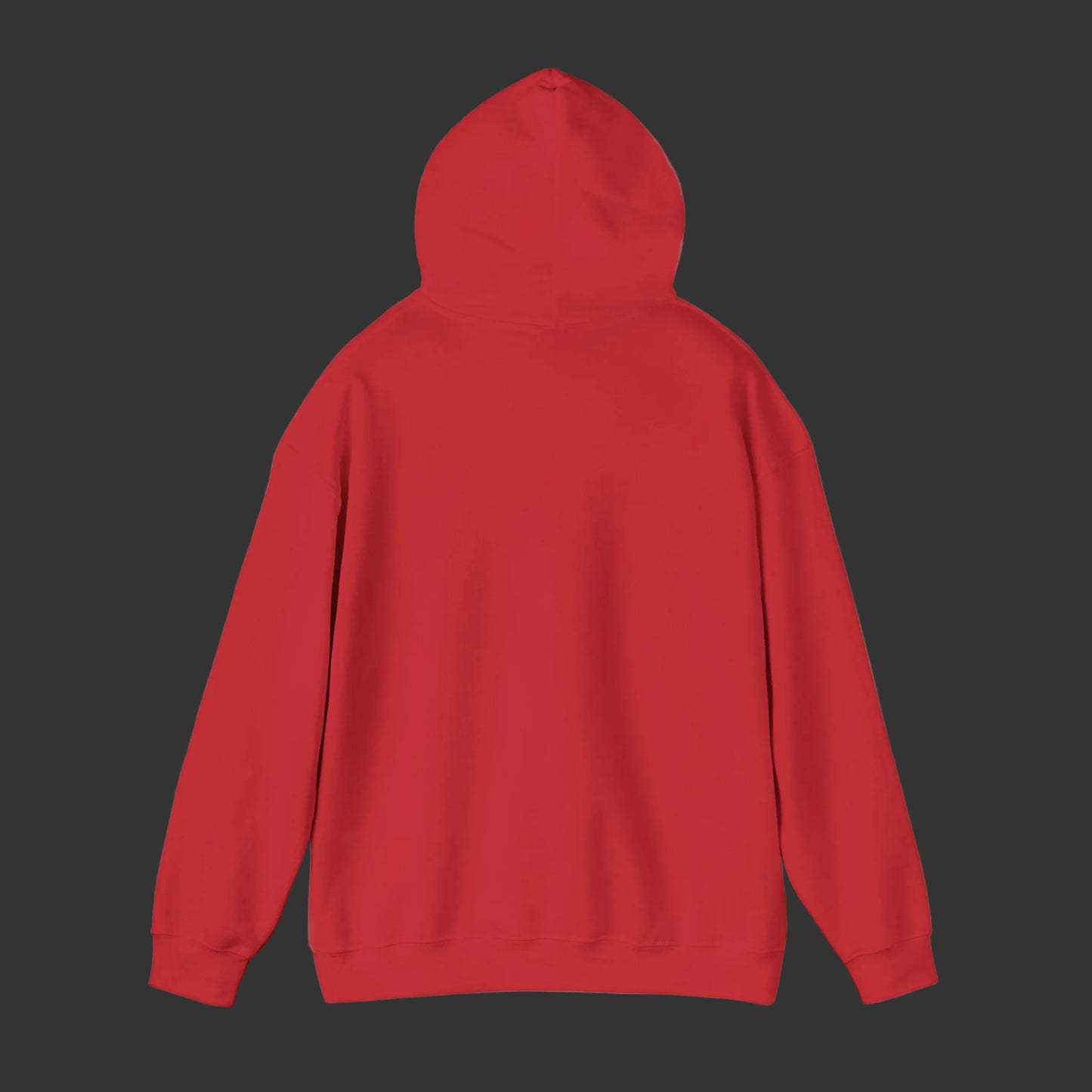 Red hoodie on a white background