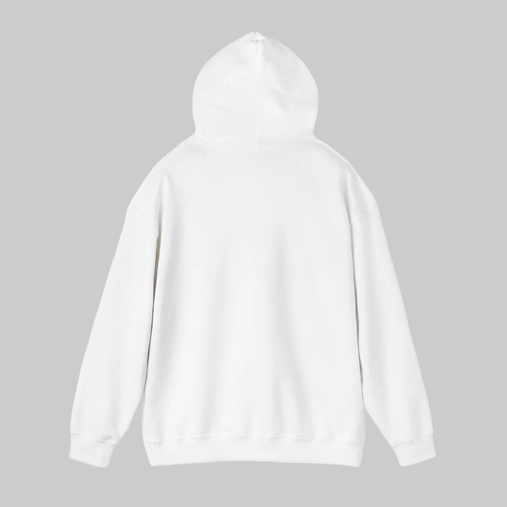 White hoodie on a white background