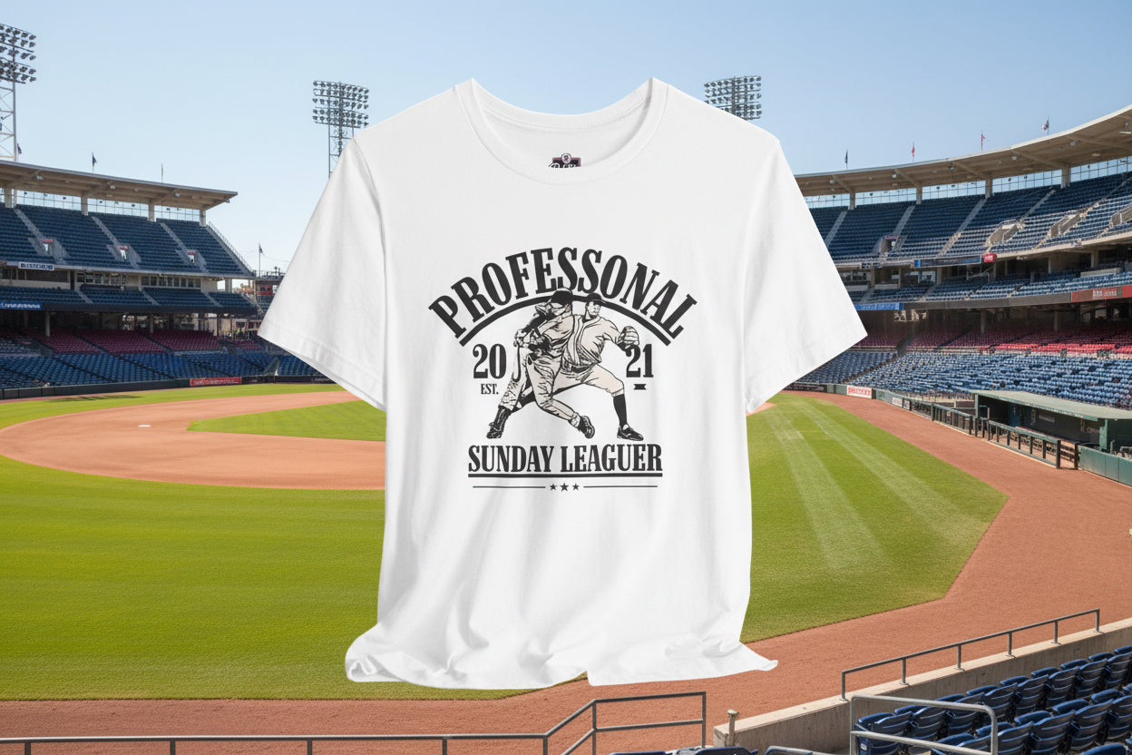Professional Sunday Leaguer Baseball Tee — Hispanic Latino Pride
