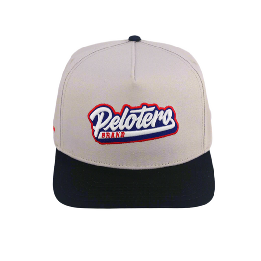 Pelotero Brand Logo- Hoy Se Juega Snapback - Grey with Black Brim