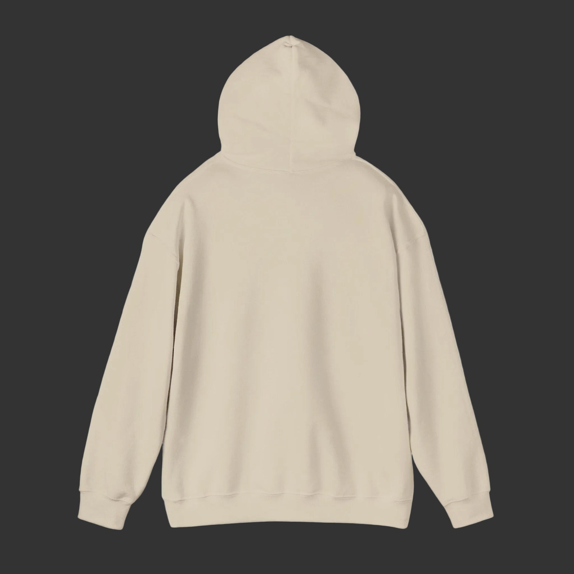 Beige hoodie on a white background