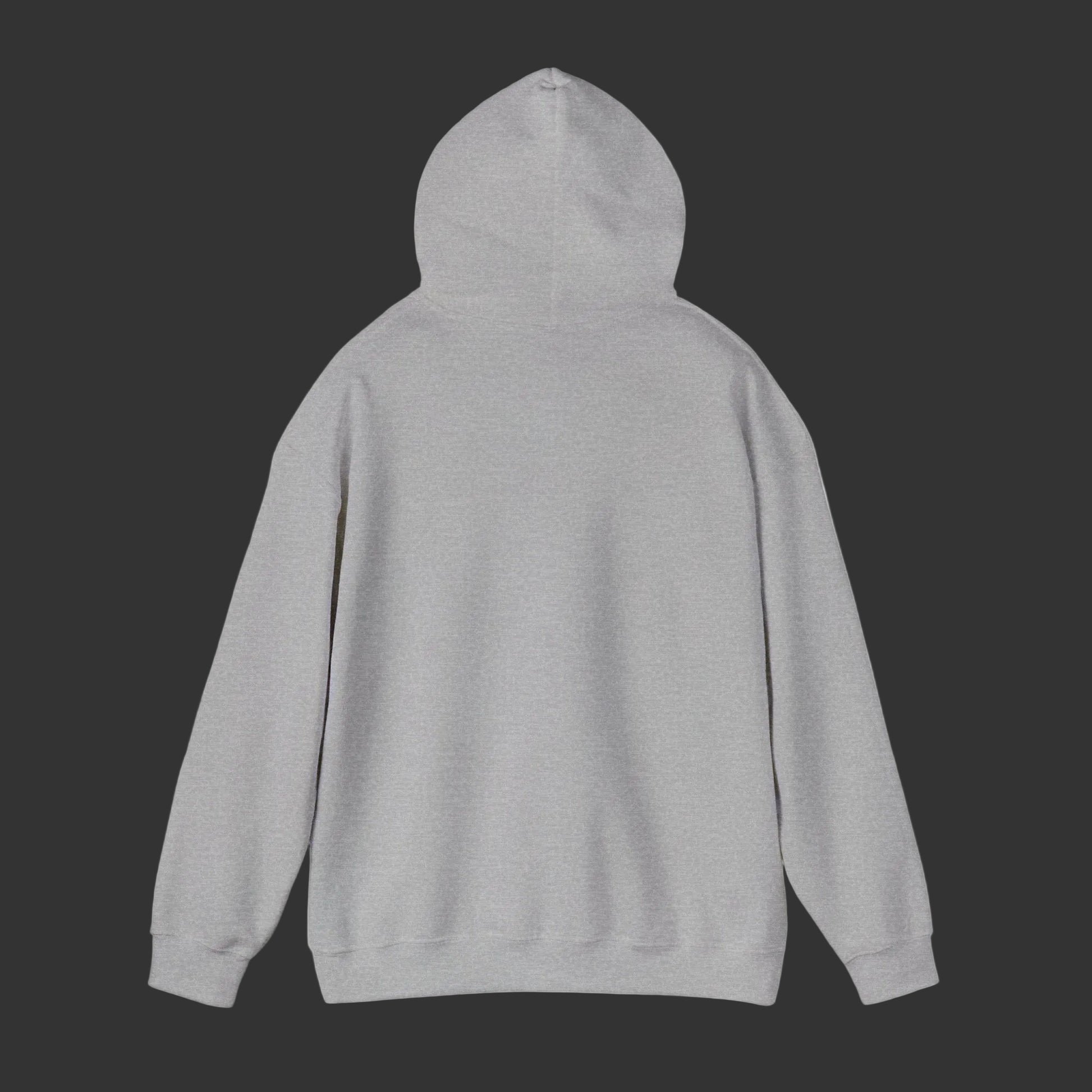 Gray hoodie on a white background