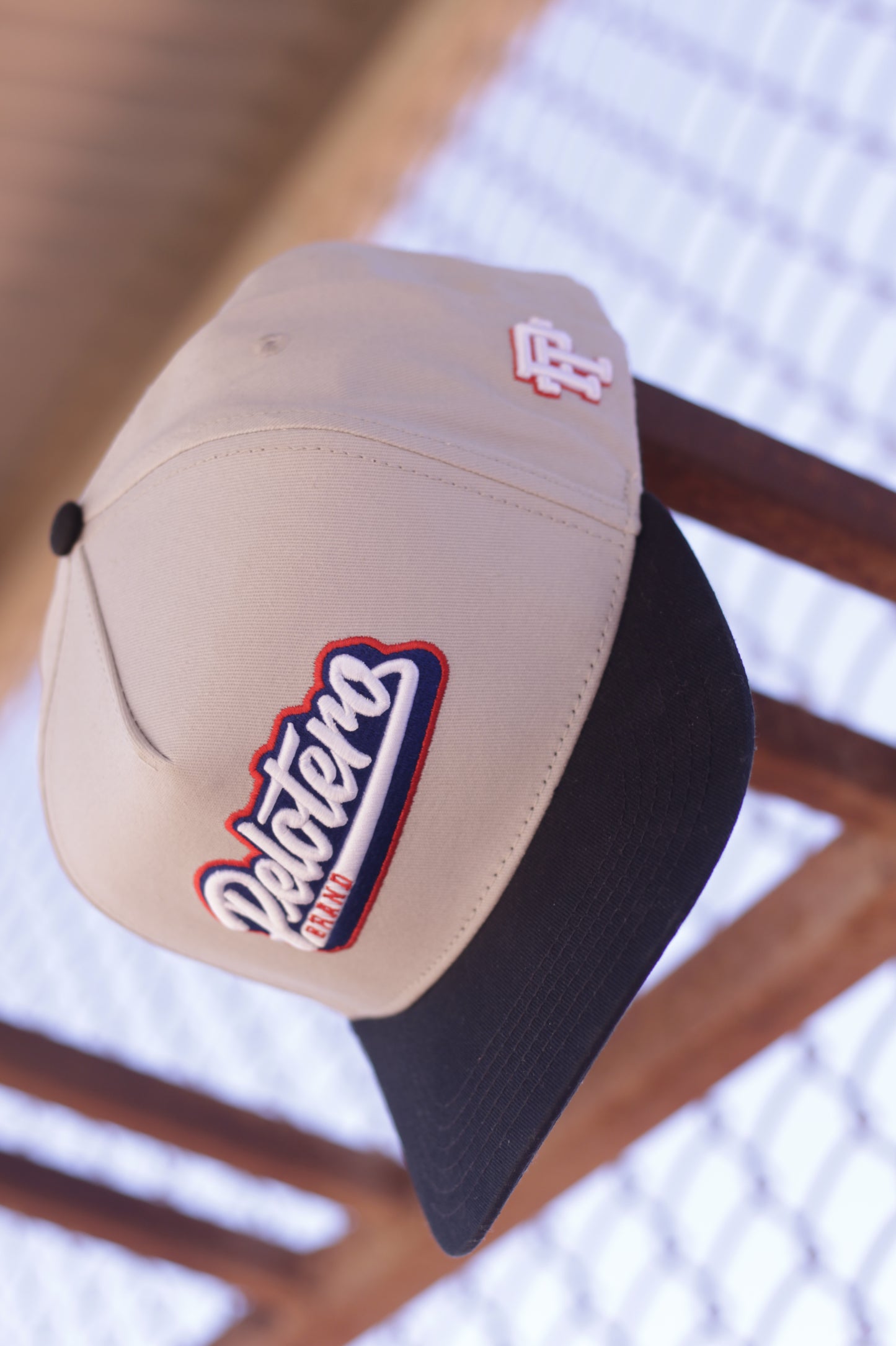 Pelotero Brand Logo- Hoy Se Juega Snapback - Grey with Black Brim
